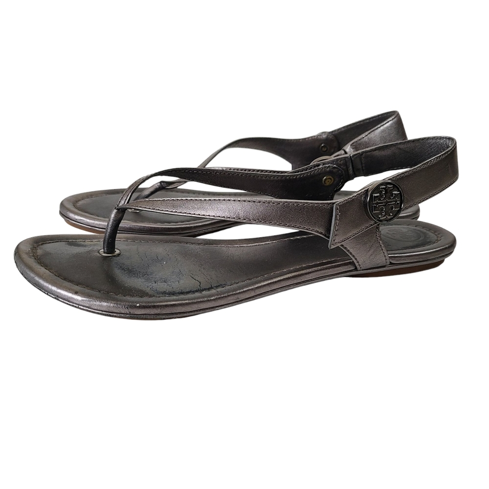 Tory Burch Minnie Travel Slingback Sandals Size 7.5 - Picture 3 of 8